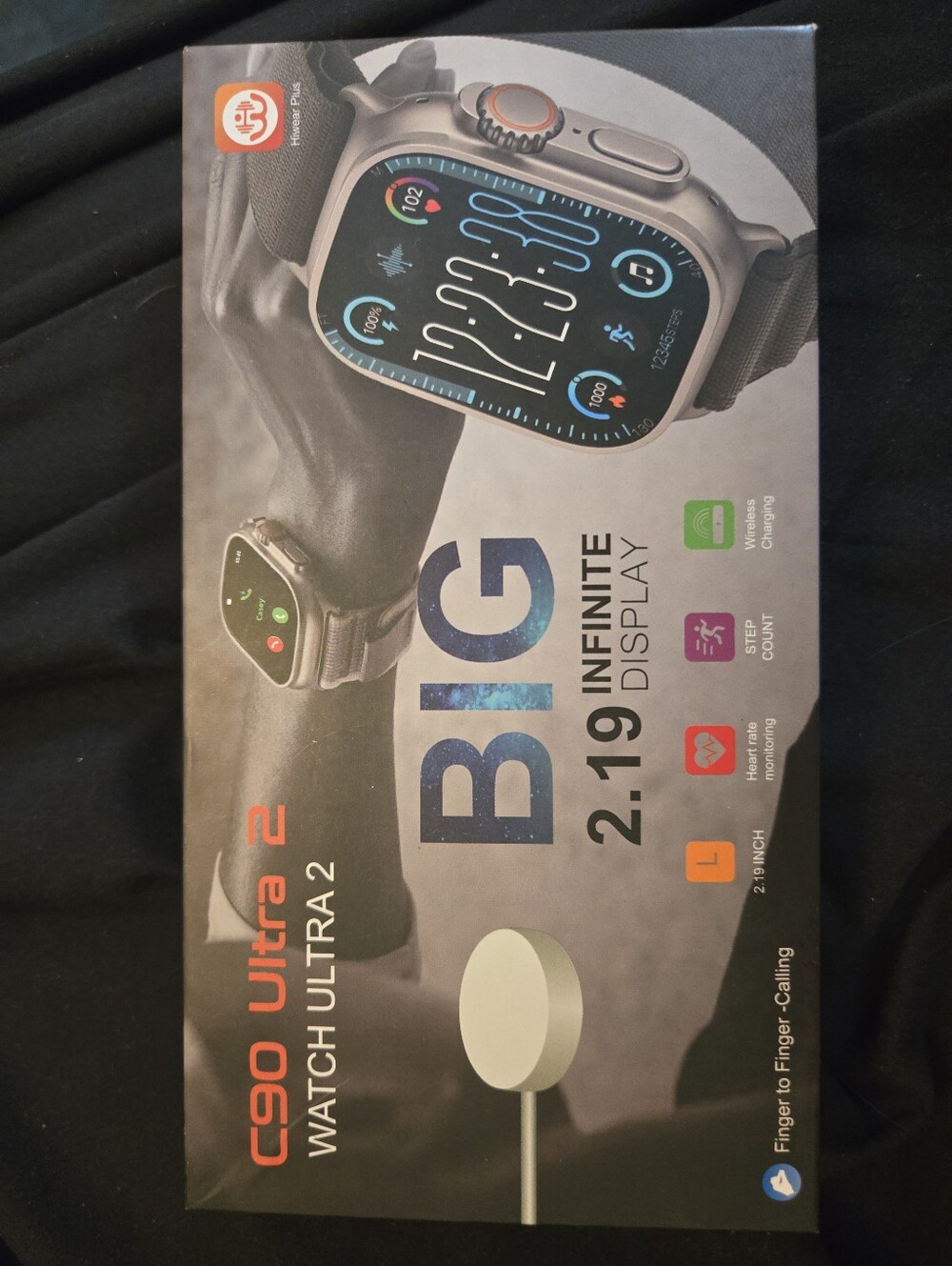 Smartwatch - Silver with Black Band